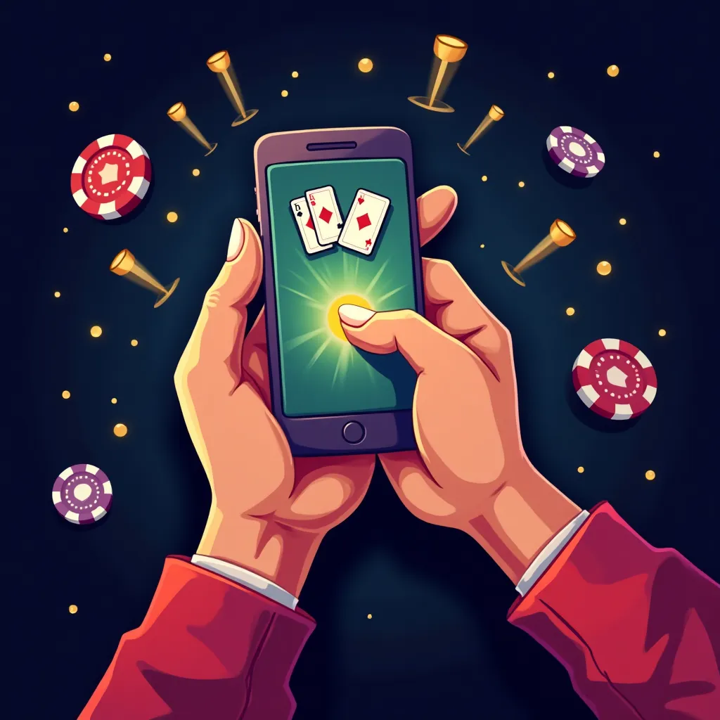 gbets mobile showcase with neon casino interface